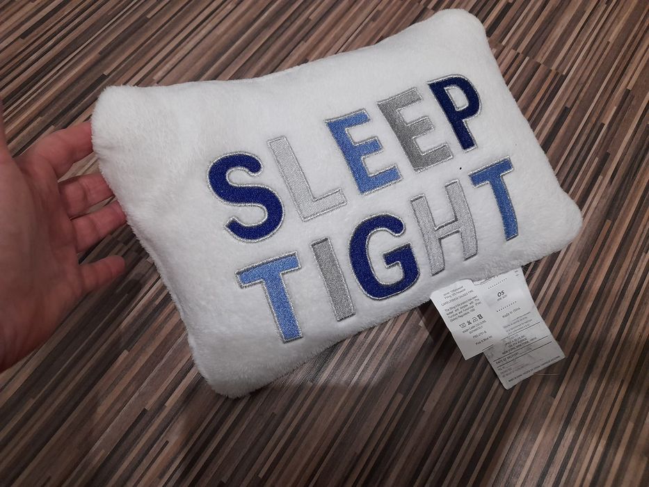 Biała poduszka Sleep Tight dla dziecka