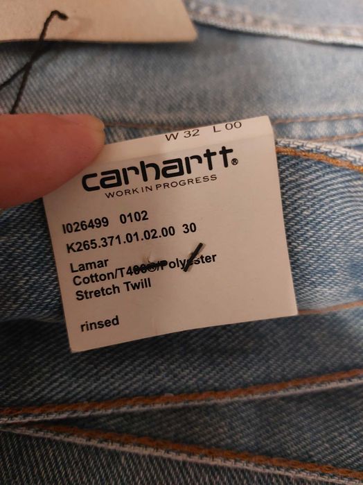 Calças de ganga Carhartt «Klondike» Azul Desbotado W32 L32 - NOVAS!!