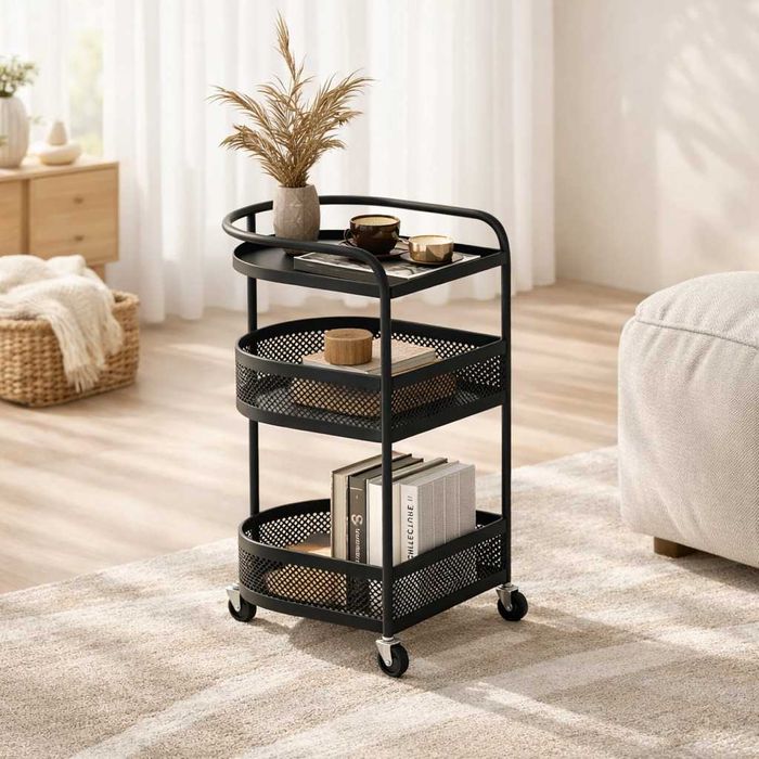 Етажерка візок 3 рівня стелаж у спальню салон краси офіс Этажерка