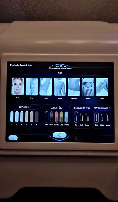 Alugo máquina depilação laser 4 ondas