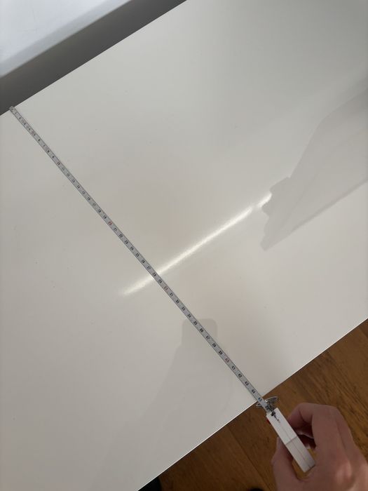 Móvel Aparador Branco Lacado Interdesign 4 portas e pés em inox