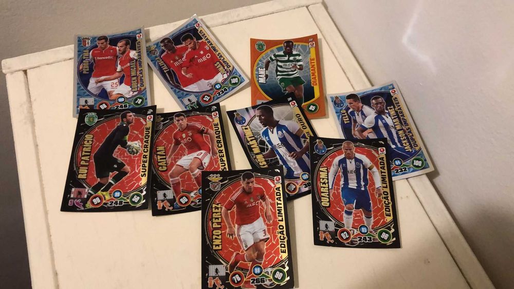 Dossiê Adrenalyn XL Liga 2014/2015 + Cartas Raras (Panini)