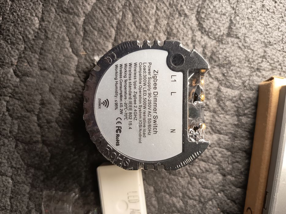 ZigBee Dimmer + gniazdo USB + panel szklany BSEED NOWE