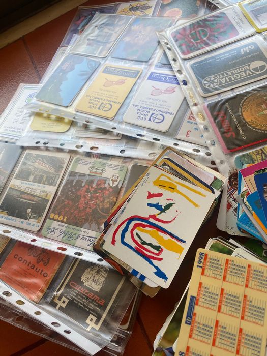 Conjunto de calendários de bolso