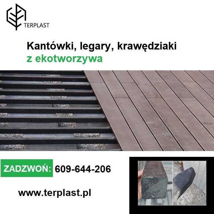 Legar kompozytowy pod taras,  legary, krawędziaki z tworzywa