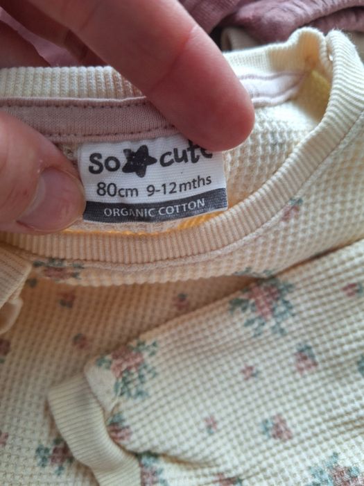 Bluzy niemowlęce dla dziewczynki h&m 80 cool club