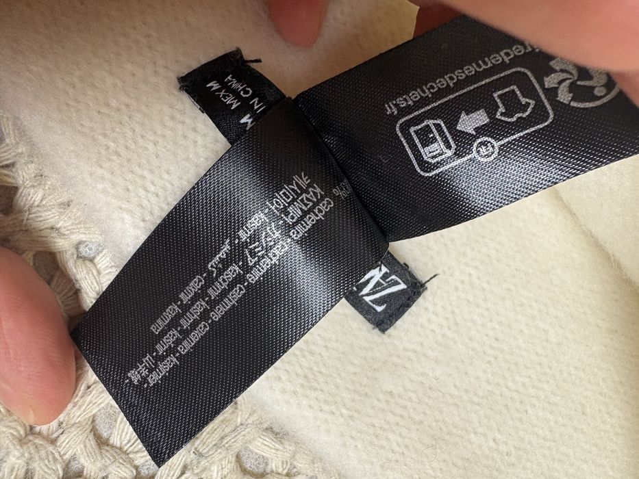 Kaszmirowa czapka Zara / 100% kaszmir