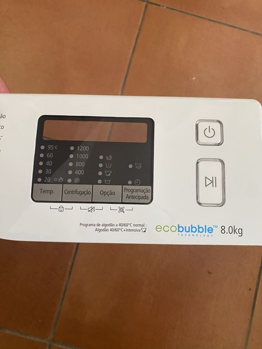 Painel Frontal + Placa Display Samsung EcoBubble 8kg (S/ Programadora)