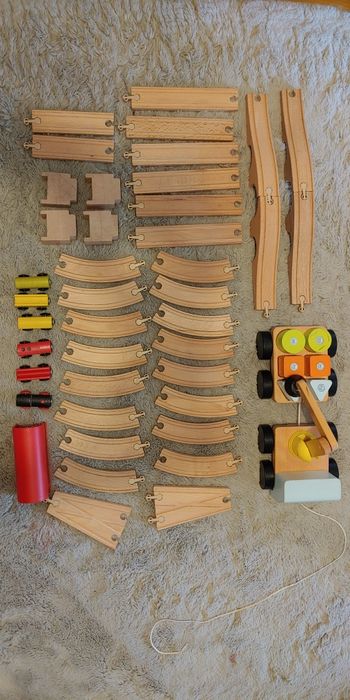 Tory i ciuchcie drewniane IKEA