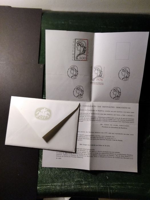 1976 FDC Consolidação Das Instituições Democráticas MNH **