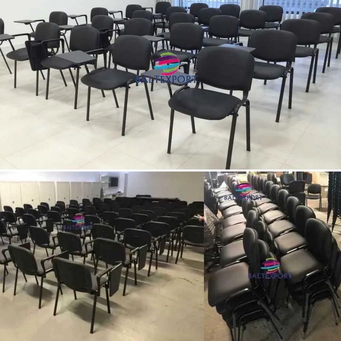 Cadeira Formacao p/ Auditorio revestimento Tecido Pele Sintética Nova