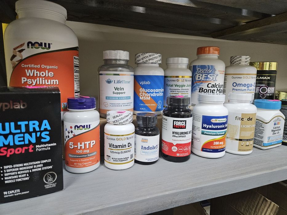 iherb індол, гіалуронова кислота, кальцій , мультивітаміни,хондроітин