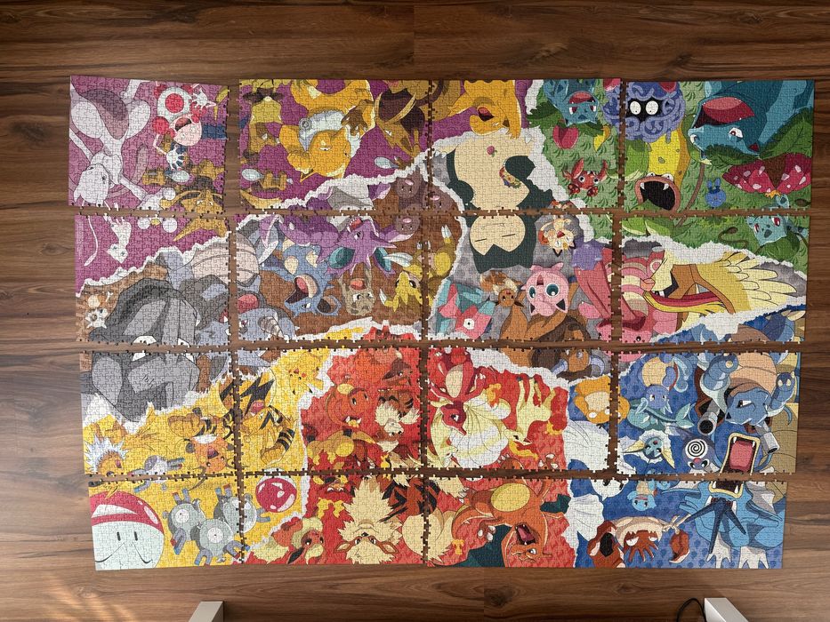 Puzzle Pokemon 5000szt - UŁOŻONE