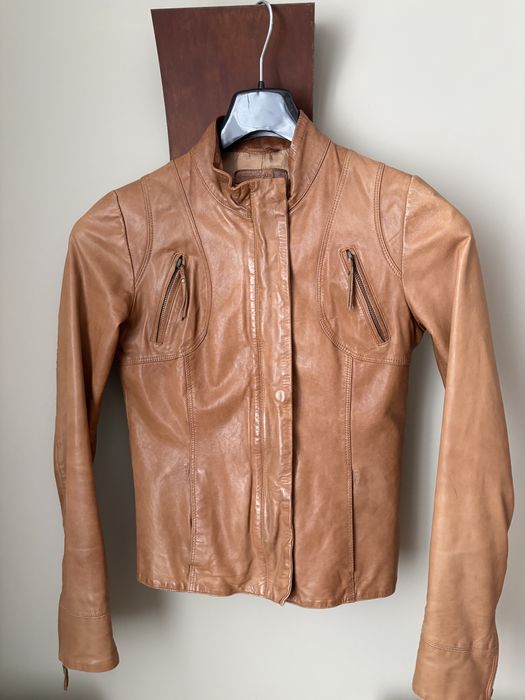 Kurtka skóra naturalna S /36 Stradivarius