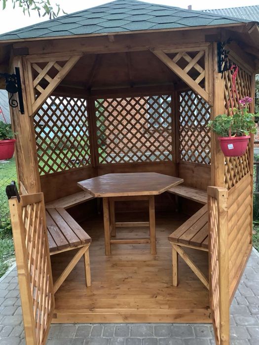 6-кутна Альтанка бесідка на 10-12гостей