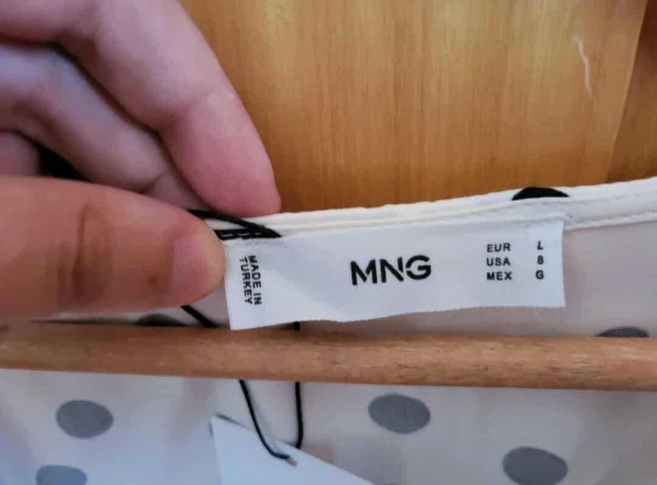 Camisola mango com etiqueta