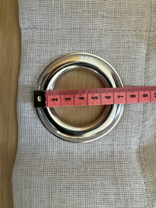 Cortina com ilhó em inox