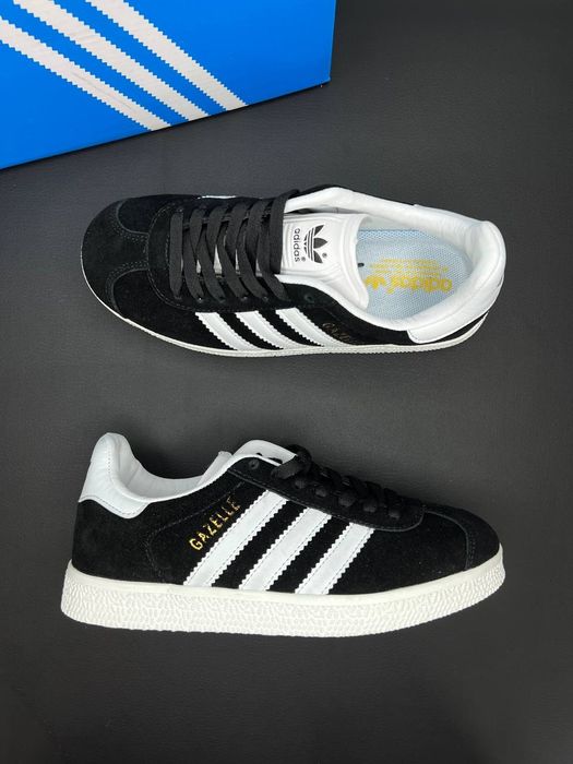 РОЗПРОДАЖ! Adidas Gazelle Black/White ЛІЦЕНЗІЯ