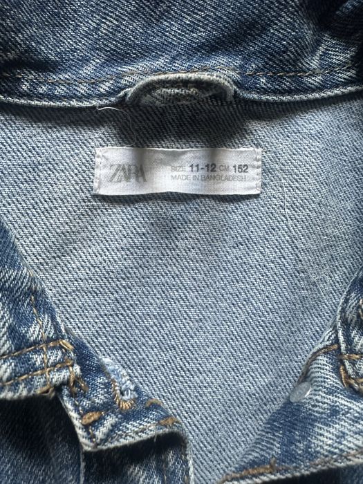 Джинсова куртка (джинсовка) Zara на дівчинку, розмір 11-12 років