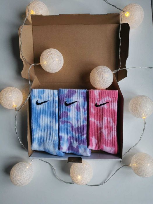 Skarpetki nike tie dye 3 pary