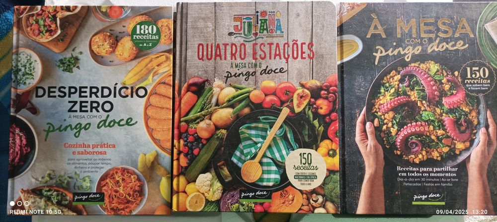 Vendo livros de Receitas