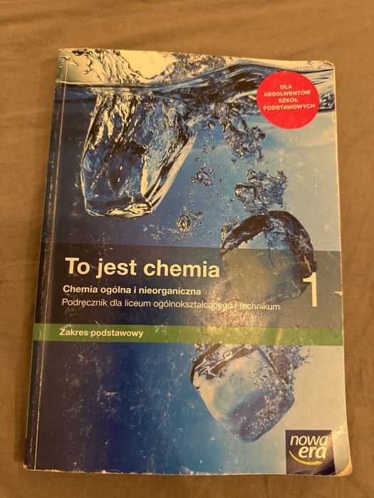 Podręcznik To jest chemia 1 Lo technikum z.podstawowy