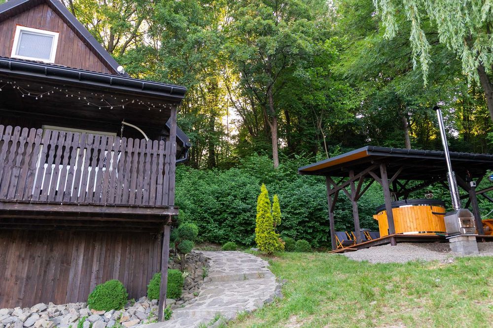 Domek Nad Jeziorem z balią do wynajęcia, Tęgoborze!  Wolne terminy!