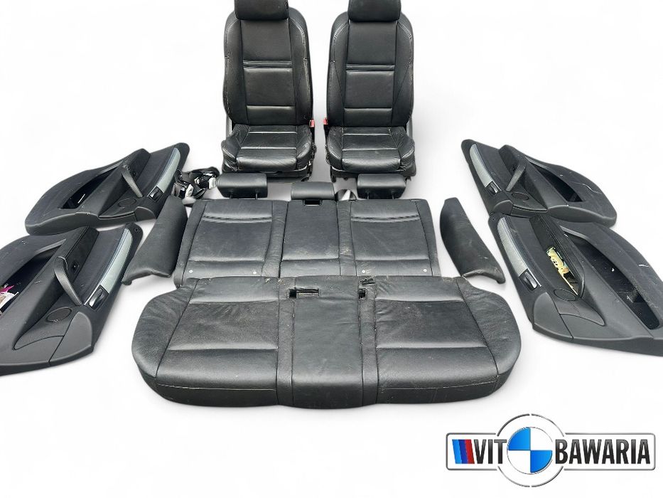 Fotele BMW E70 X5  m-pakiet czarna skóra