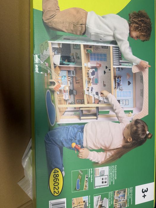 Casa bonecas madeira