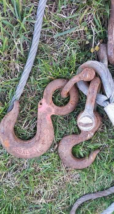 Zawiesie linowe, lina stalowa 5 haków