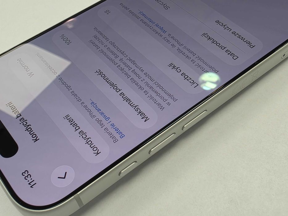 iPhone 17 PRO 256GB Dual SIM (SIM + eSIM)/ Silver/ A3523/ BAT 100%/ Grade A/ + ładowarka/ 27.03.26 z iSpot / Apple