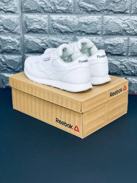 Кроссовки Reebok мужские / рибок / рибак / рибки мужские / rebok светлые кожаные кросовки / последняя пара 45 размер