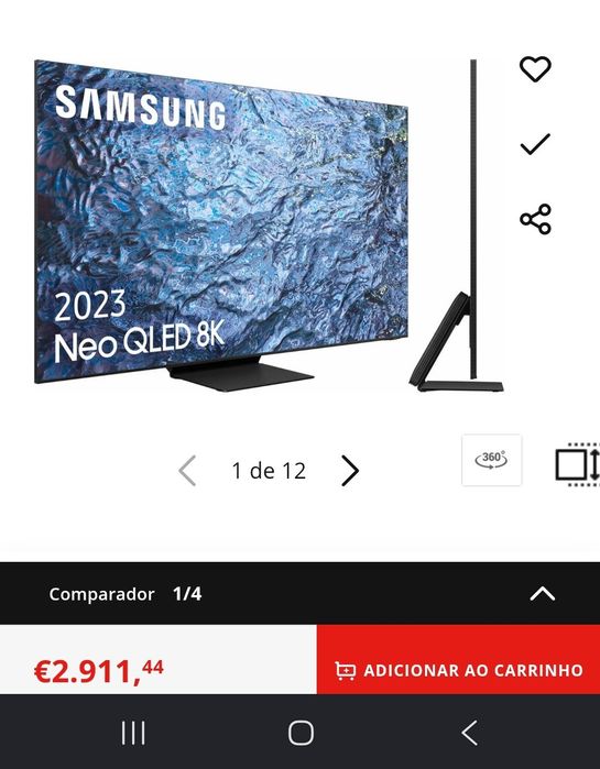 Tv Samsung 75 polegadas para reparação