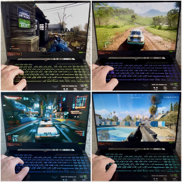 Asus TUF Gaming RGB / Ryzen 7 8845HS + RTX 4070 + 32Gb + коробка