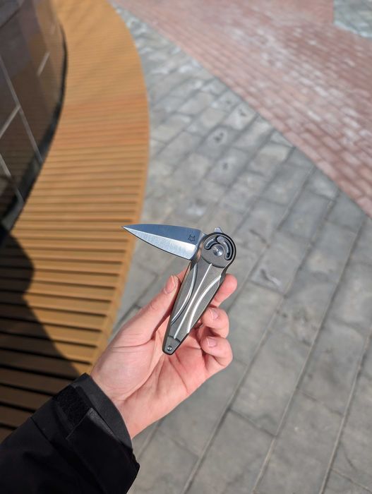 Складний ніж Fox Saturn FX551 Ti M390 Steel Black Titanium Новий
