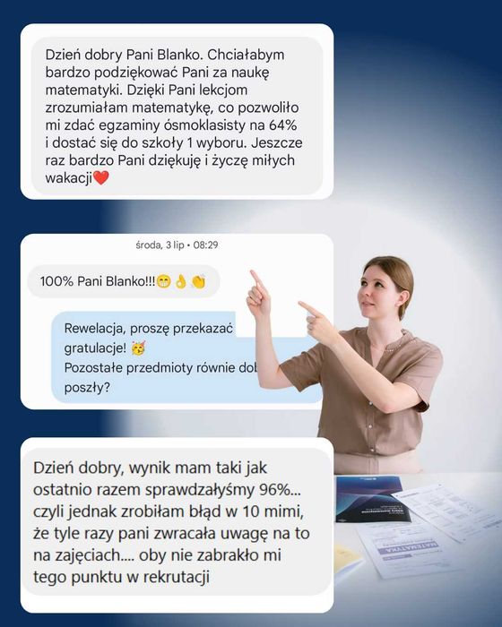 Korepetycje matematyka do Matury i E8 - zajęcia stacjonarne - KURS GRUPOWY