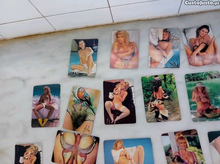 Conjunto de 41 Calendários de Bolso Antigos