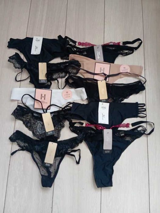 Stringi damskie L/XL 10 pak nowe