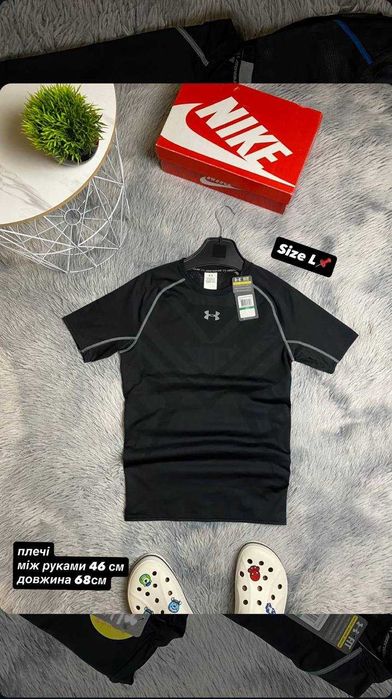 Продам мужская компрессионная футболка Under Armour new L розмір чорна