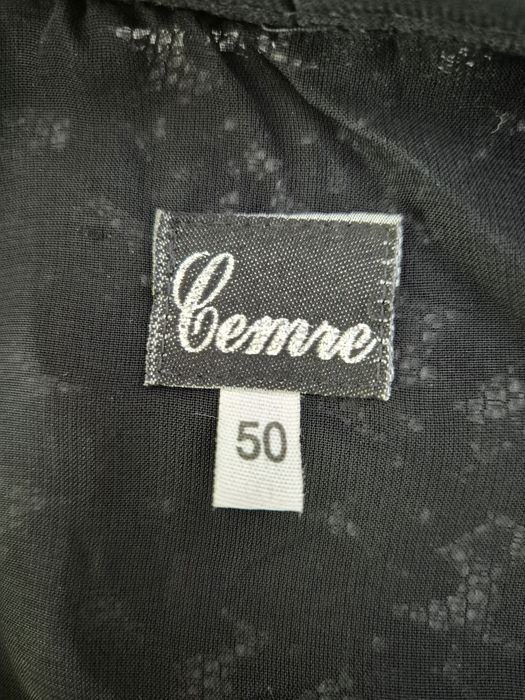 Marynarka damska czarna premium koronkowa Gemre 50 XXXXXL plus size ov