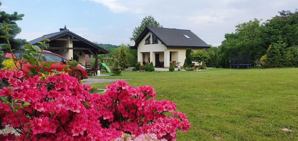 OGRÓD i DOMEK w górach Brenna k Ustroń Wisła Beskidy Apartament Nocle