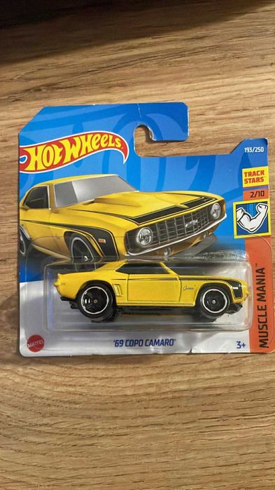 hot wheels 69 copo camaro yellow