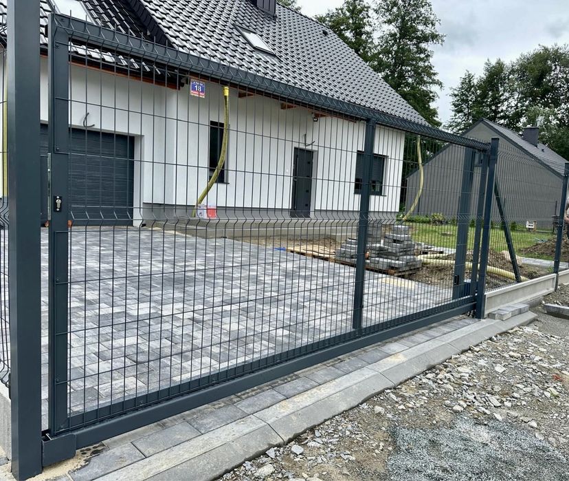 Ogrodzenie panelowe z montazem komplet z montazem betonem i dostawa