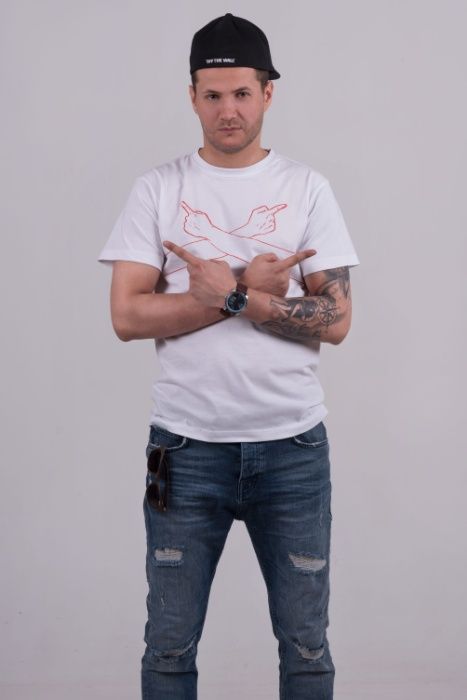 Koszulka Polska Biała Cieszynka LEWY L