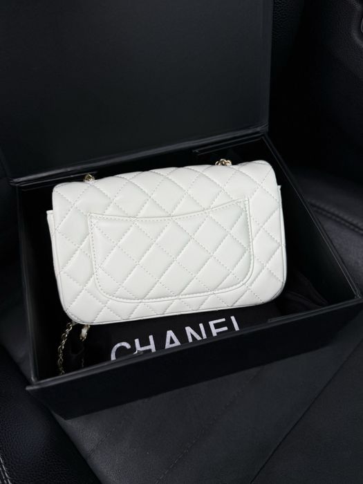 Розкішна жіноча брендова сумка Chanel з натуральної шкіри