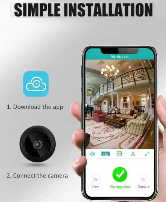 Mini Camera oculta WiFi HD 1080p