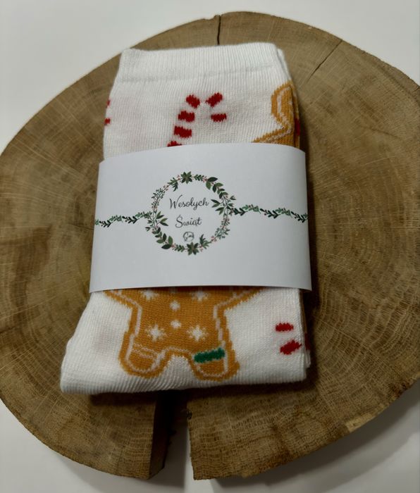 Świąteczne skarpetki PREZENT NA ŚWIĘTA r. 37-44