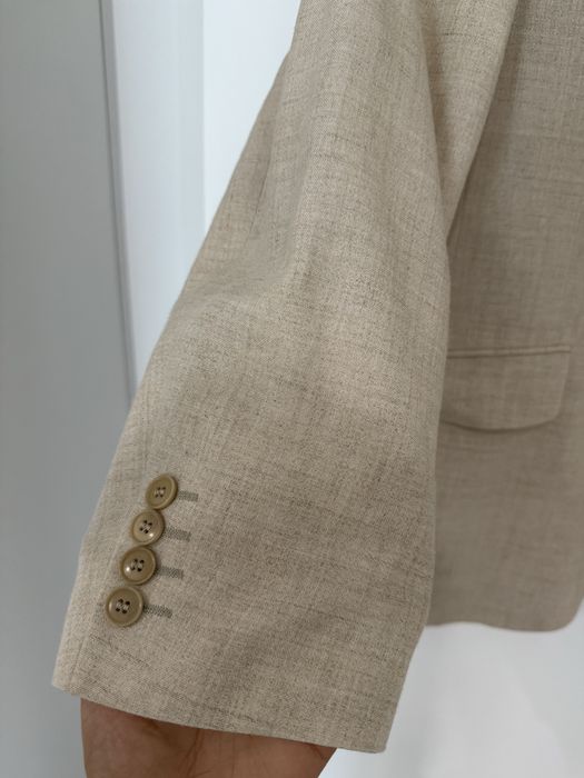 Піджак оверсайз кремовий беж жакет бежевий