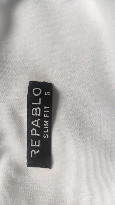 Męska biała koszula - młodzieżowa slim fit rozmiar S