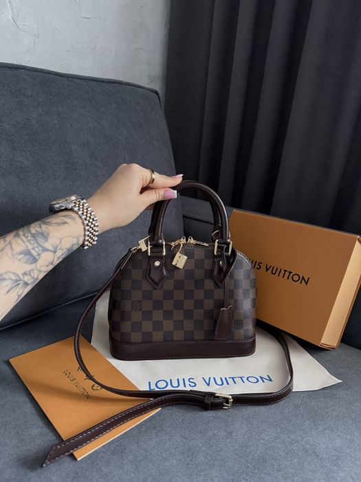 шкіряна сумка Louis Vuitton Alma Monogram Canvas, lv , луи витон